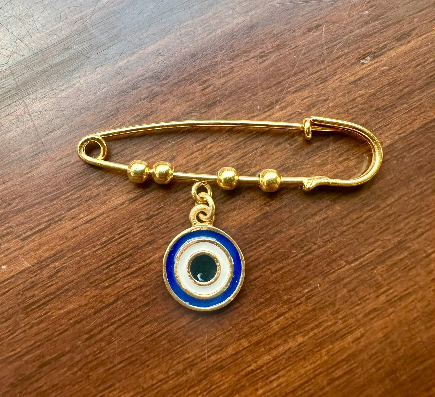 BLUE EVIL EYE LAPEL PIN