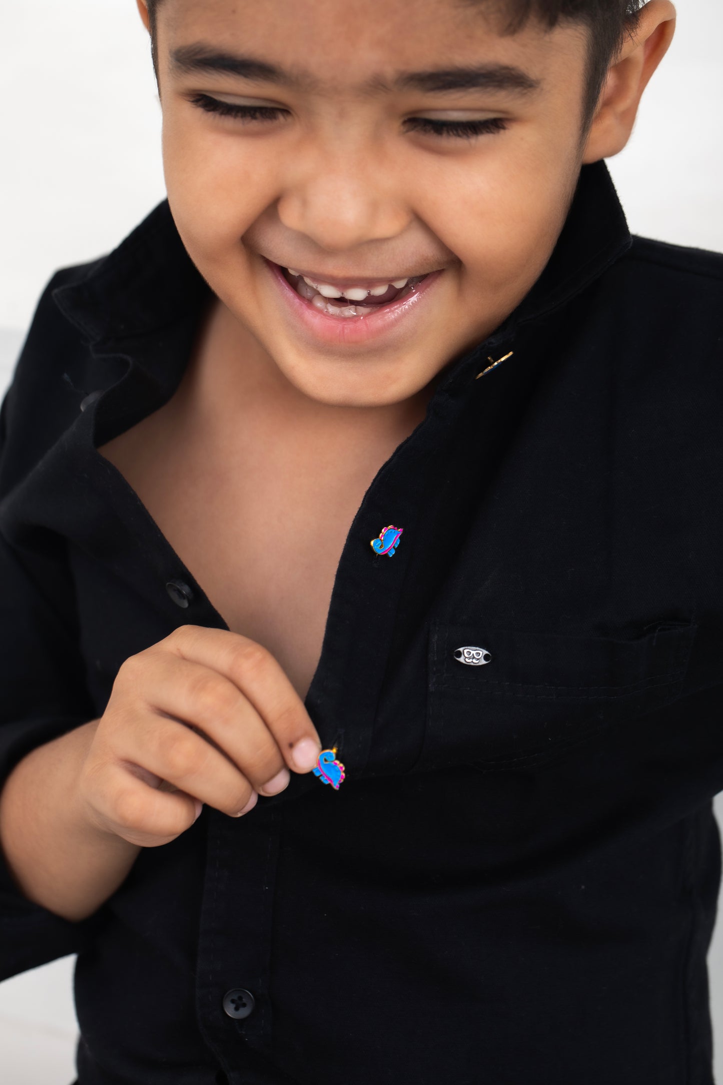 BLUE DINO BUTTONS