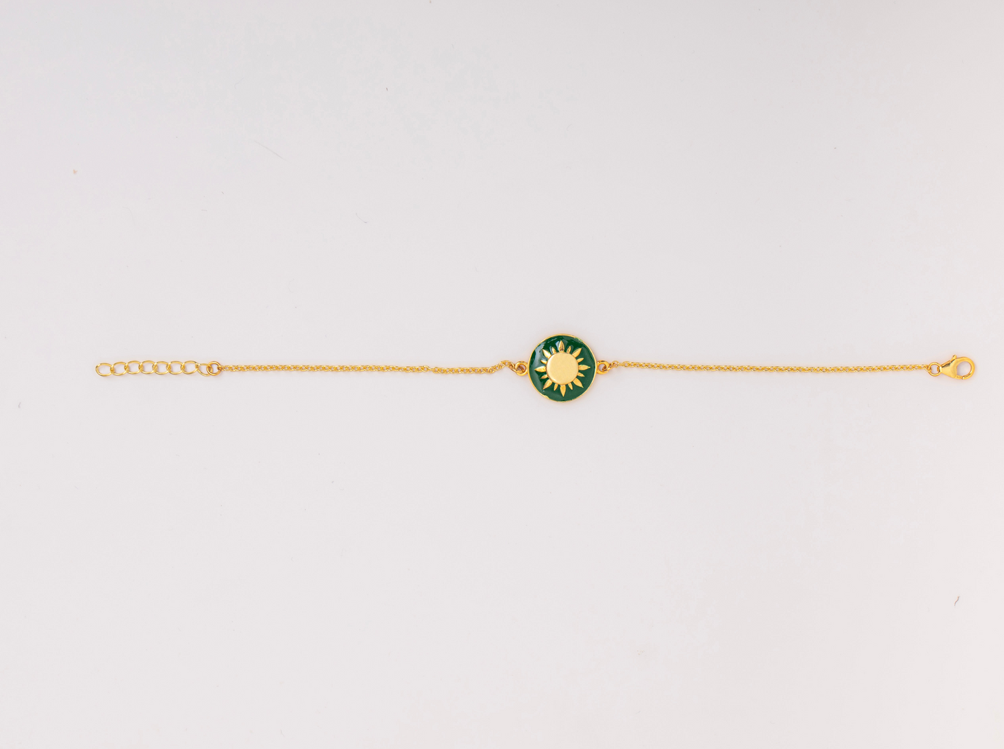 GREEN RAYS SUN BRACELET