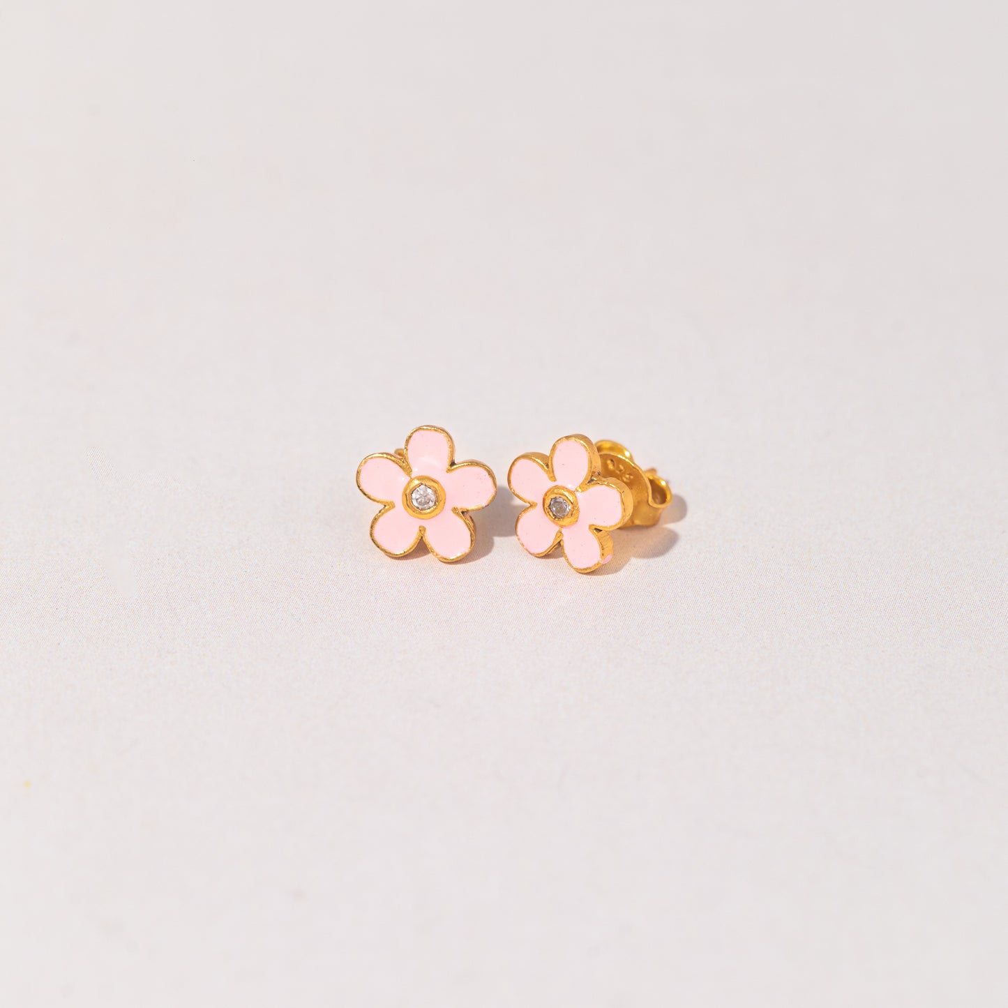 PINK FLOWER EARRINGS