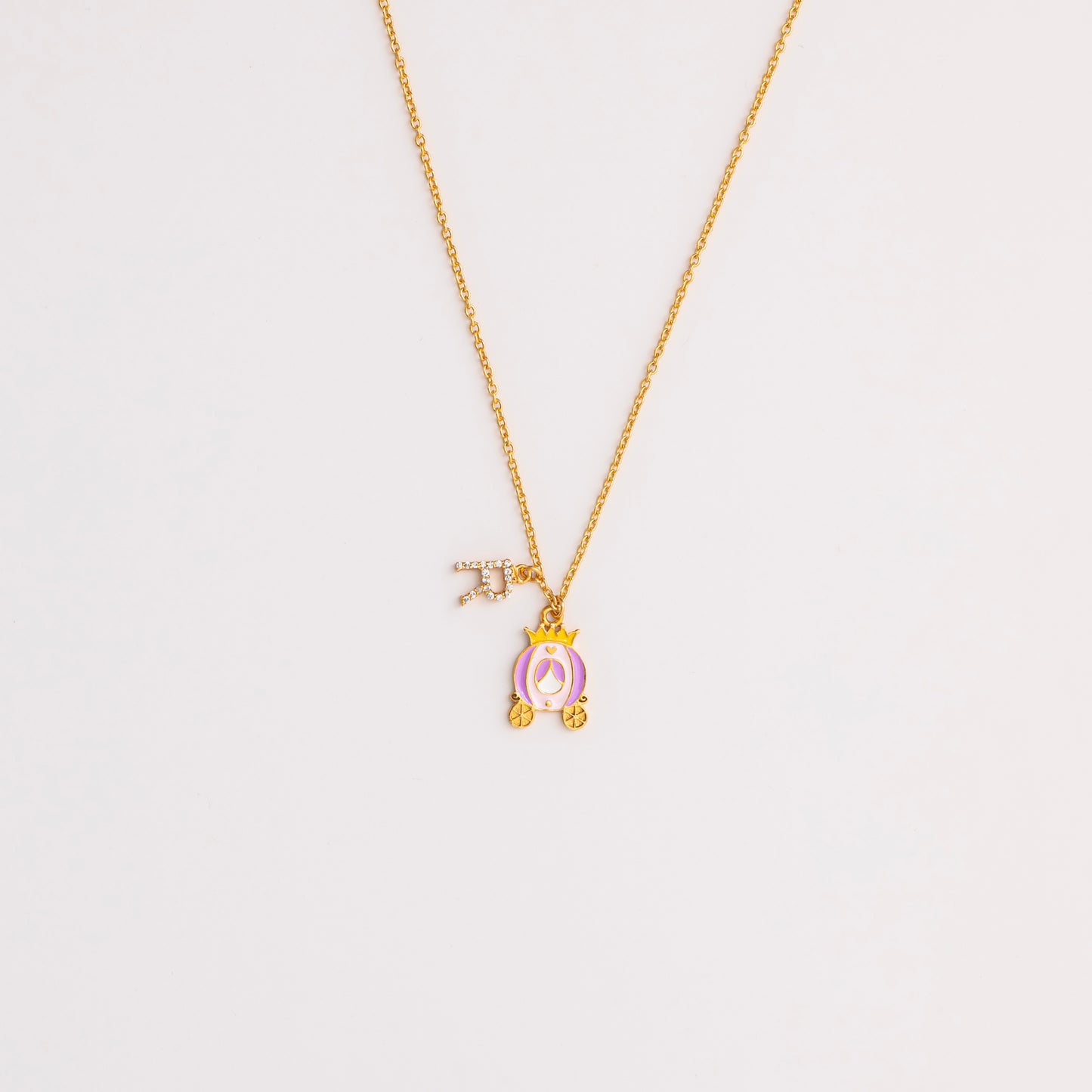 CHARIOT WITH INITIAL DOODLE NECKLACE