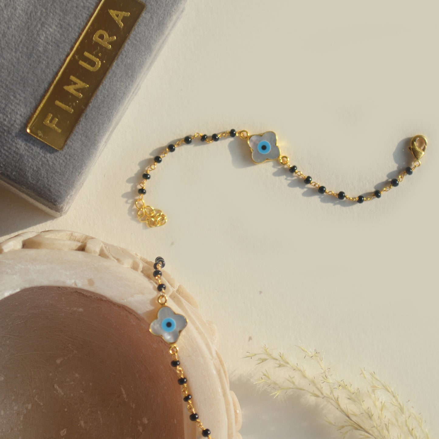 FLOWER MOP EVIL EYE NAZARIYA (PAIR)