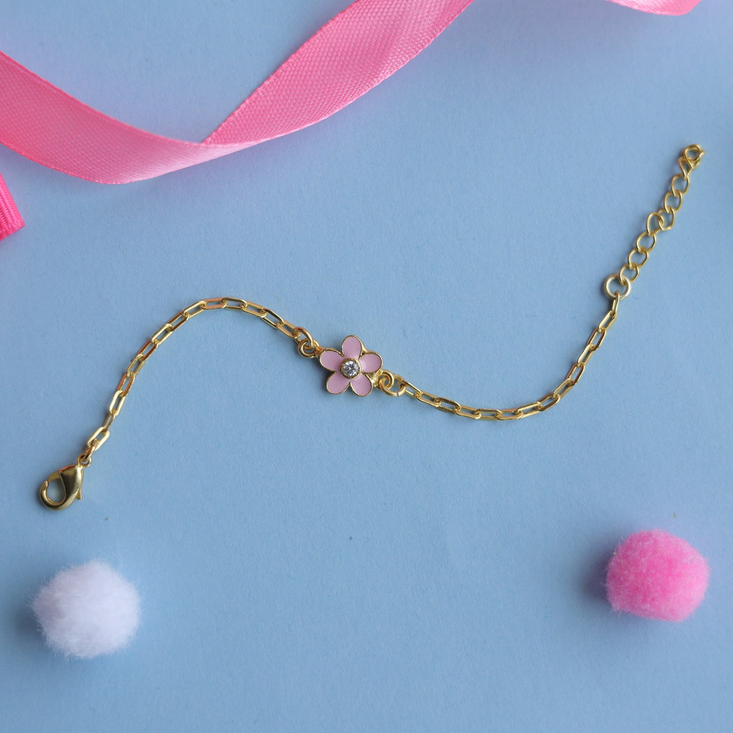 PINK FLOWER BRACELET