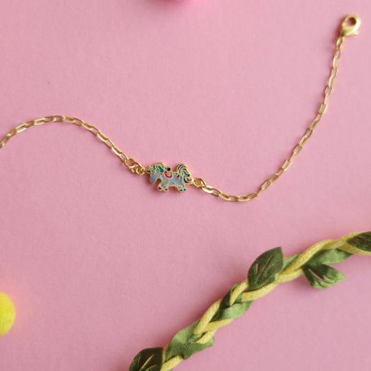 GREY UNICORN BRACELET