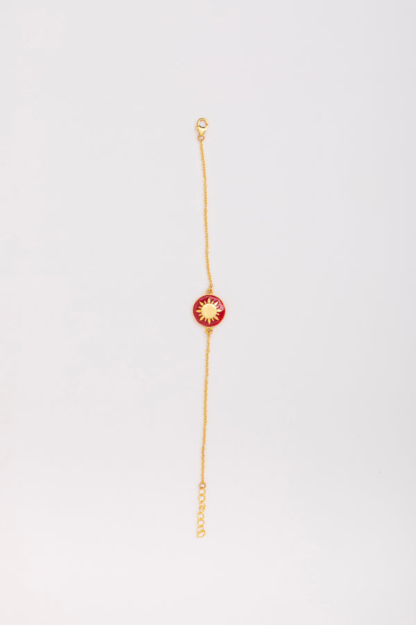 RED RAYS SUN BRACELET