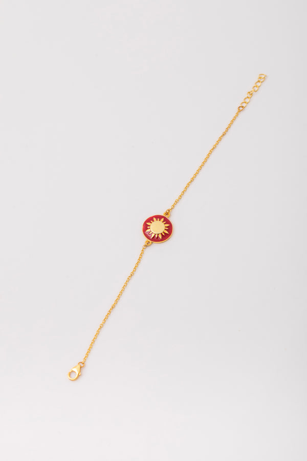 RED RAYS SUN BRACELET