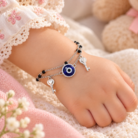"KEYS WITH EVIL EYE" IN SILVER POLISH