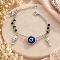 "KEYS WITH EVIL EYE" IN SILVER POLISH