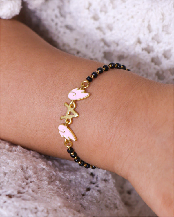 INITIAL WITH PINK WINGS NAZARIYA (PAIR)