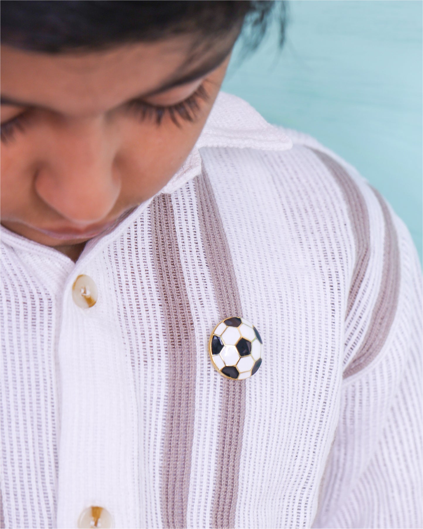 FOOTBALL BROOCH