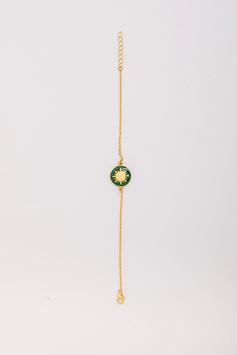GREEN RAYS SUN BRACELET
