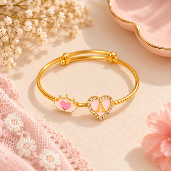 CROWN WITH PERSONALISED HEART KADA