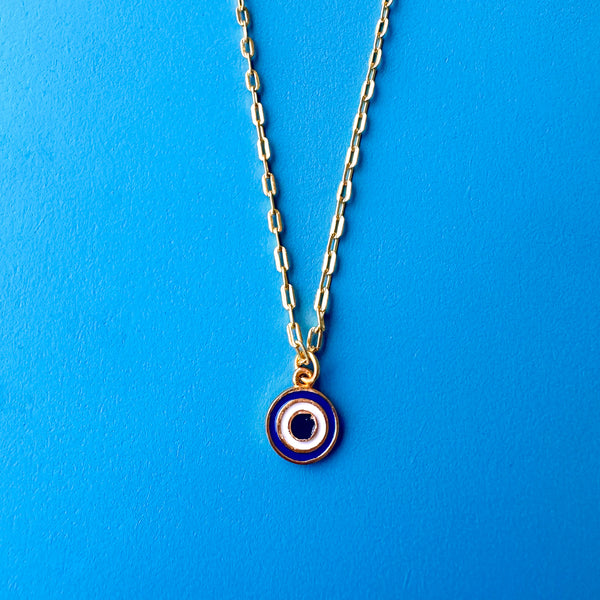 BLUE EVIL EYE NECKLACE