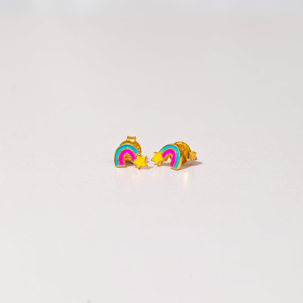 RAINBOW WITH STAR EARRINGS