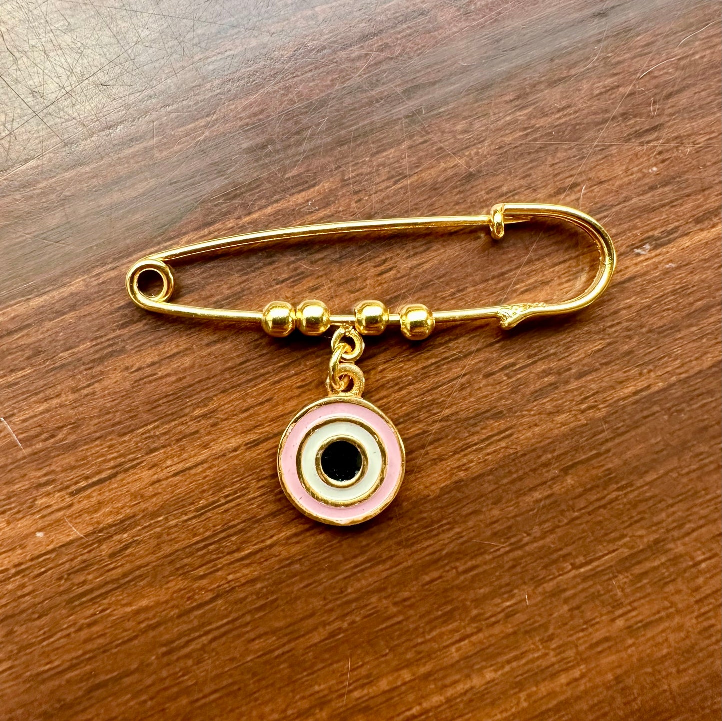 PINK EVIL EYE LAPEL PIN
