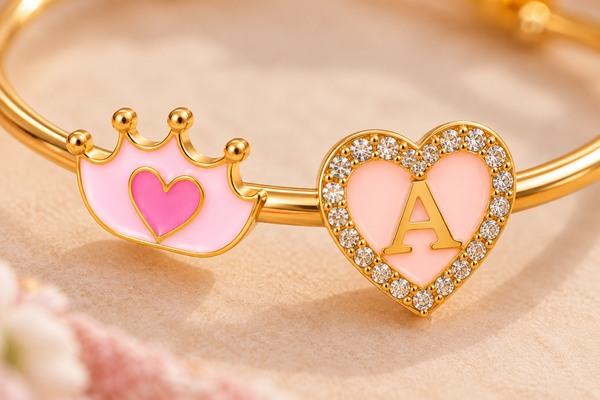 CROWN WITH PERSONALISED HEART KADA