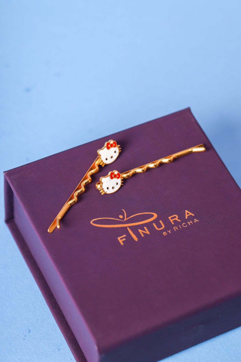 RED KITTY HAIR PIN