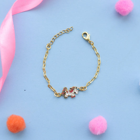 WHITE UNICORN BRACELET