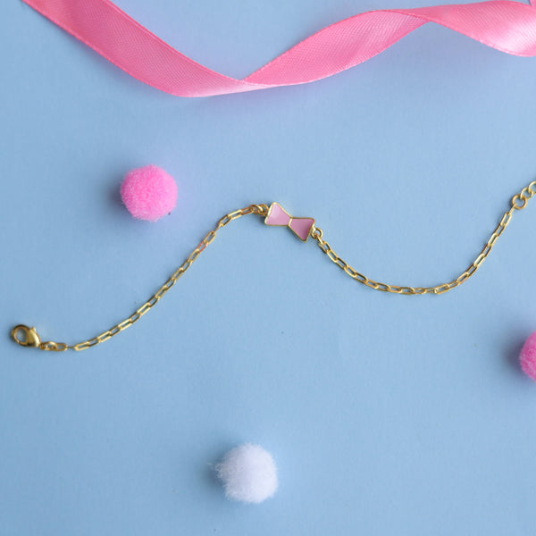 PINK BOW BRACELET