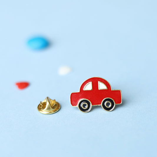 RED CAR BROOCH