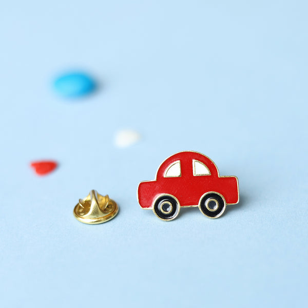 RED CAR BROOCH
