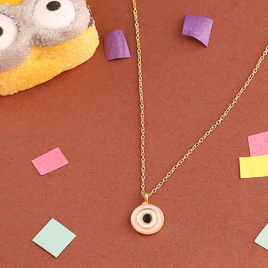 PINK EVIL EYE NECKLACE