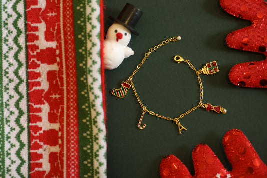 RED CHARMS BRACELET